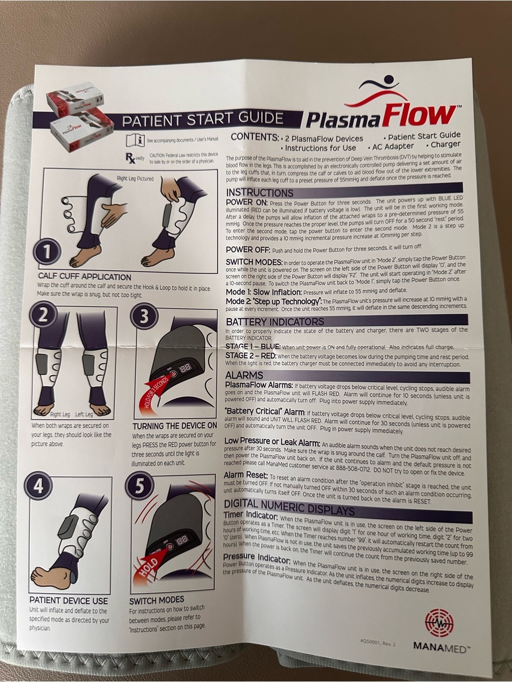PlasmaFlow Compression Calf Wraps - Grey - Picture 5 of 6